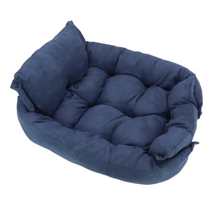 Pet Bed 3-In-1 Convertible Breathable Cotton Machine Washable