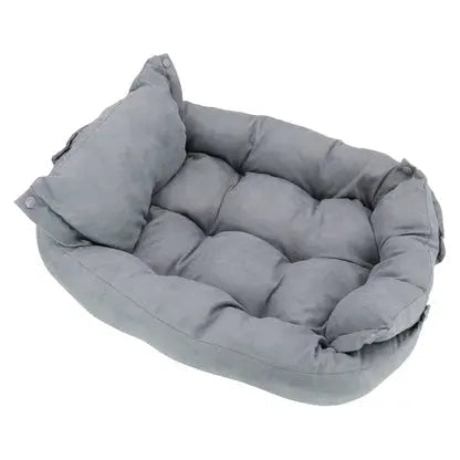 Pet Bed 3-In-1 Convertible Breathable Cotton & Padded
