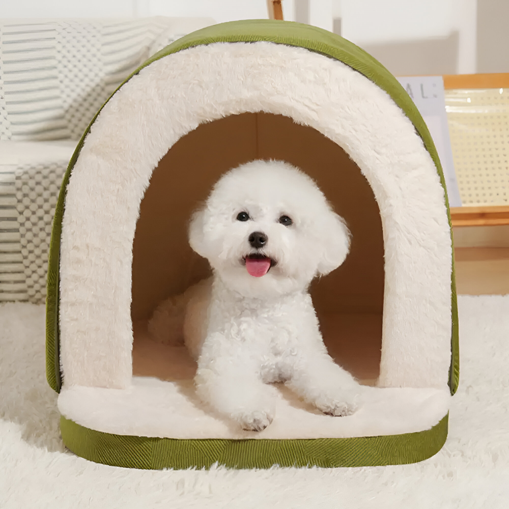 Pet Bed Convertible Cave & Flat Orthopedic Foam