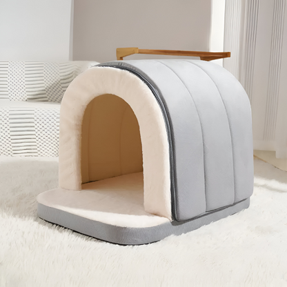 Pet Bed Convertible Cave & Flat Orthopedic Foam