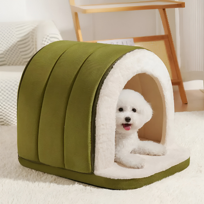 Pet Bed Convertible Cave & Flat Orthopedic Foam