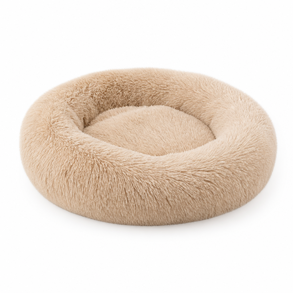 Pet Bed Orthopedic Bolster Faux Fur Machine Washable