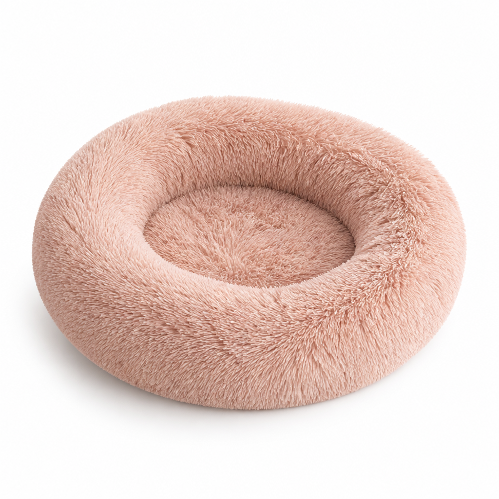 Pet Bed Orthopedic Bolster Faux Fur Machine Washable