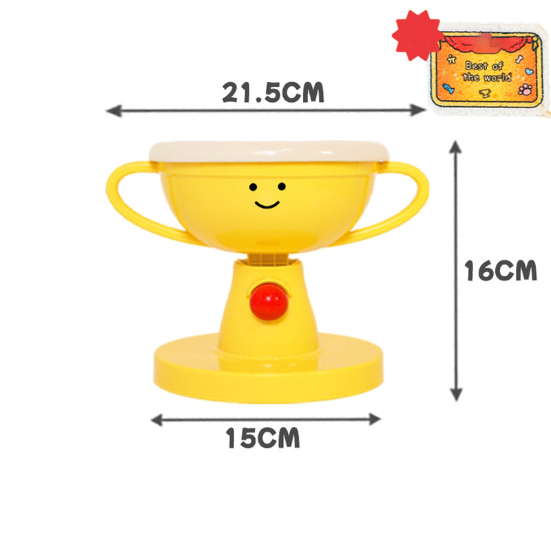 Pet Bowl 5-Level Adjustable Tilt Glazed Ceramic Non-Slip Base