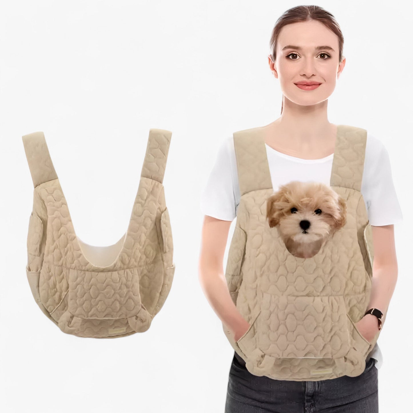 Pet Carrier Backpack Water-Repellent Oxford & Mesh Ventilation
