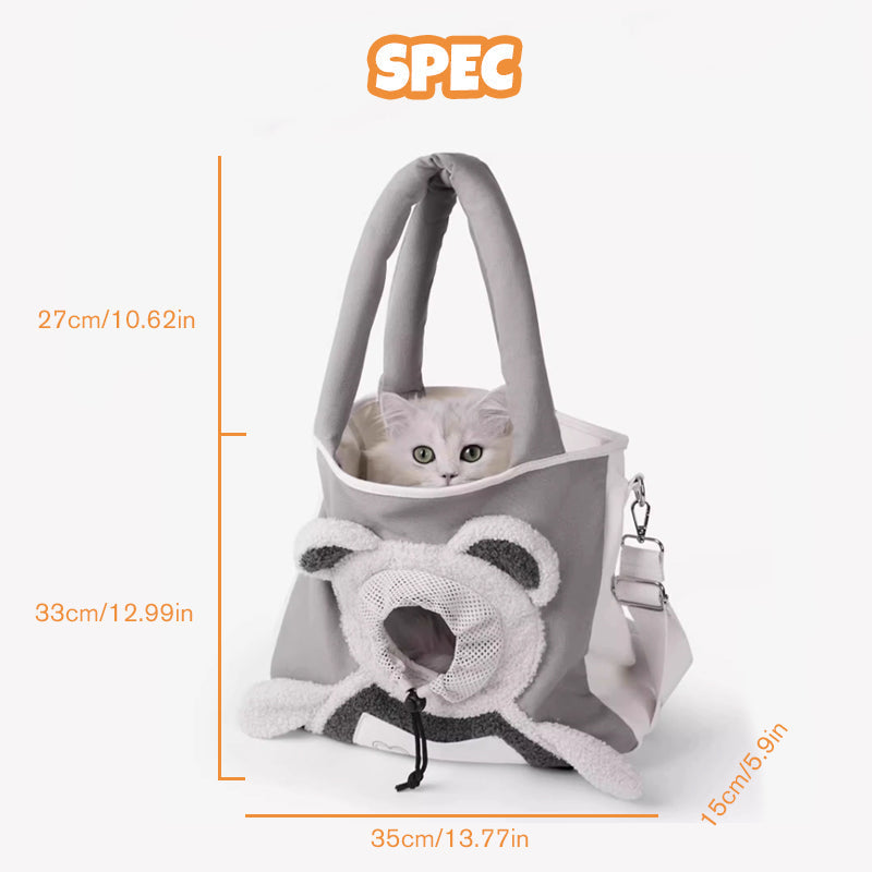 Pet Carrier Bag Ventilated Canvas Padded Strap
