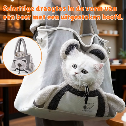 Pet Carrier Bag Ventilated Canvas Padded Strap