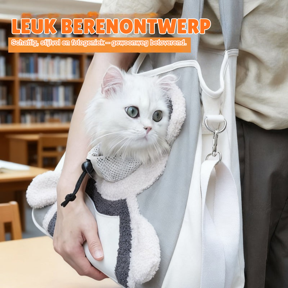 Pet Carrier Bag Ventilated Canvas Padded Strap