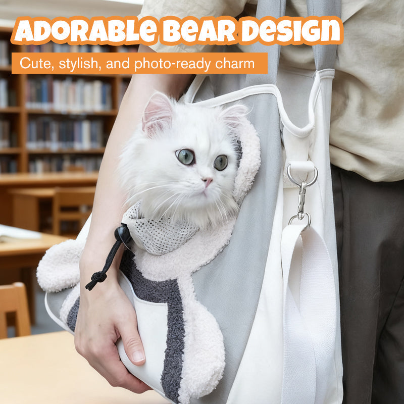 Pet Carrier Bag Ventilated Canvas Padded Strap