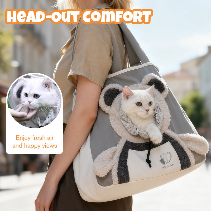 Pet Carrier Bag Ventilated Canvas Padded Strap