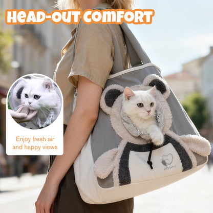 Pet Carrier Bag Ventilated Canvas Padded Strap