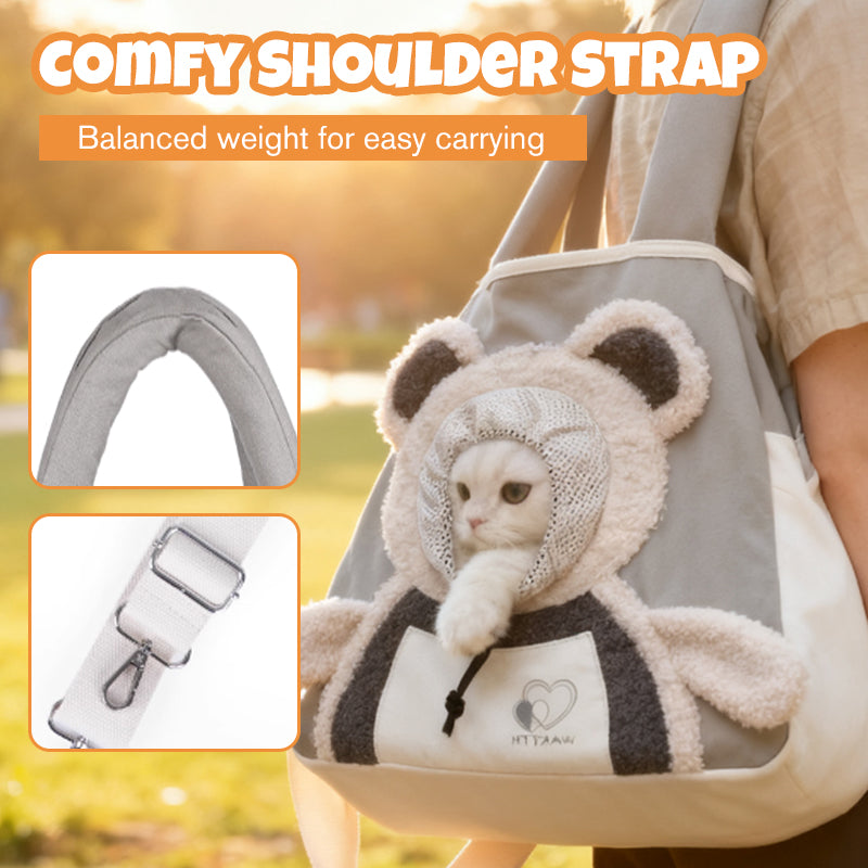 Pet Carrier Bag Ventilated Canvas Padded Strap