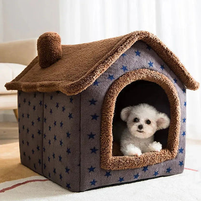 Pet Cave Plush Machine-Washable Cover & Non-Slip Base