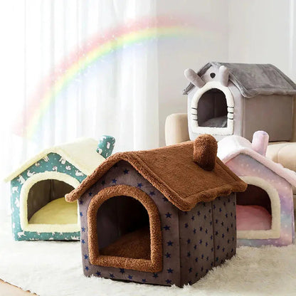 Pet Cave Plush Machine-Washable Cover & Non-Slip Base