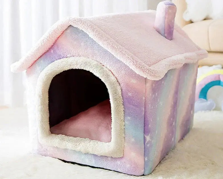 Pet Cave Plush Machine-Washable Cover & Non-Slip Base