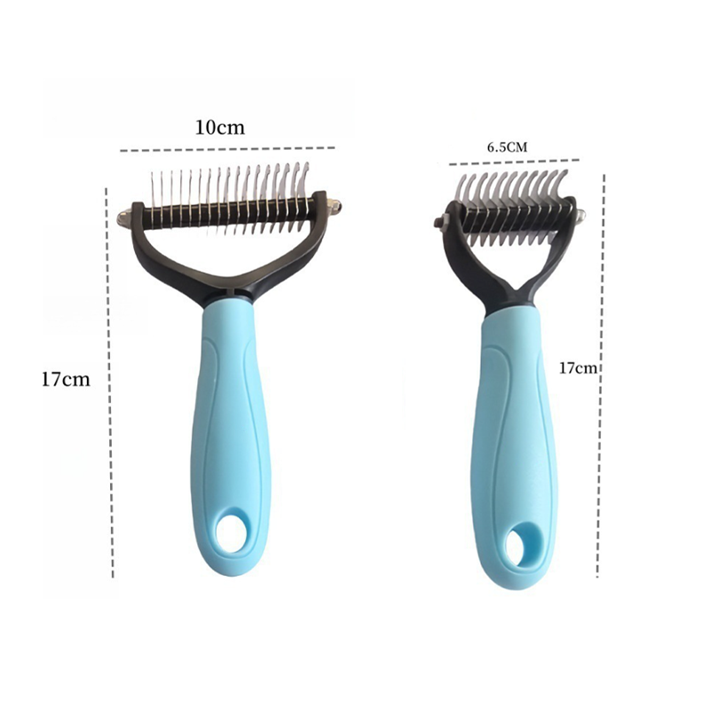 Pet Comb Dematting & De-Shedding Stainless Steel Teeth