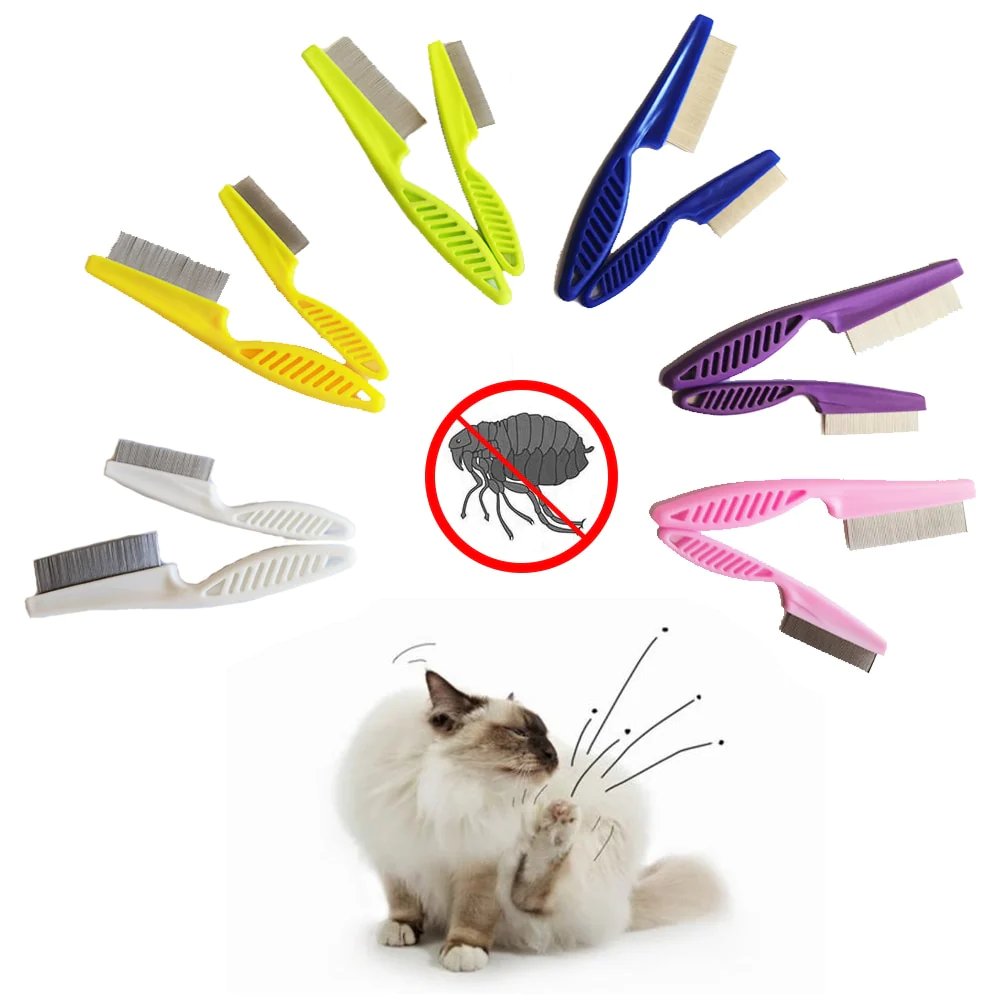 Pet Comb Stainless Steel Teeth & Rounded Tips