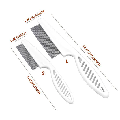 Pet Comb Stainless Steel Teeth & Rounded Tips