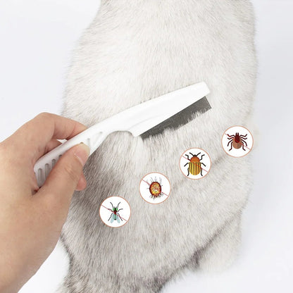 Pet Comb Stainless Steel Teeth & Rounded Tips