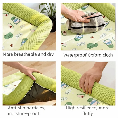 Pet Cooling Mat Breathable Mesh Water-Repellent Non-Slip Base
