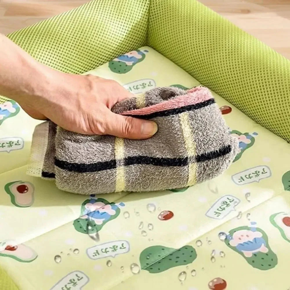 Pet Cooling Mat Breathable Mesh Water-Repellent Non-Slip Base