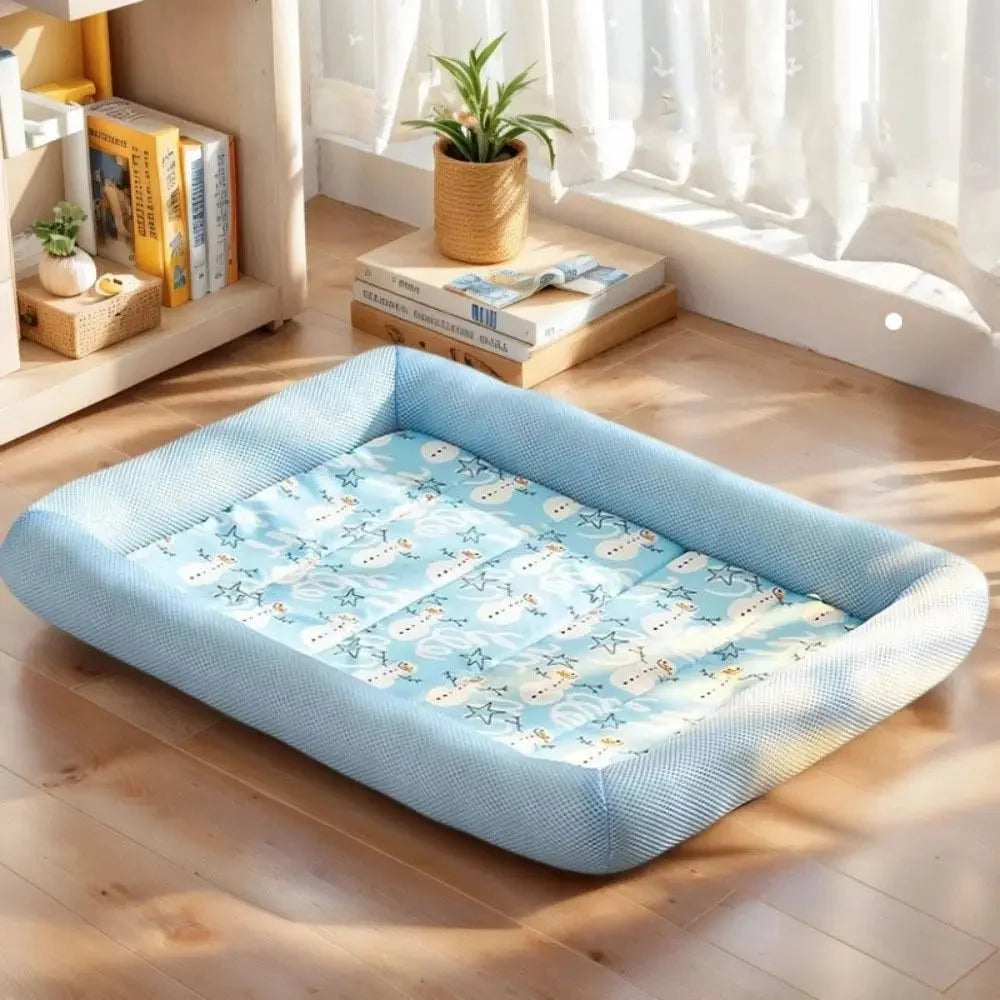 Pet Cooling Mat Breathable Mesh Water-Repellent Non-Slip Base