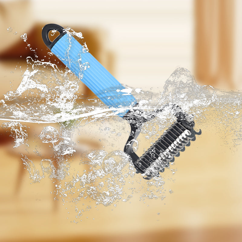 Pet Grooming Brush Gentle Detangler & Skin-Safe Blades