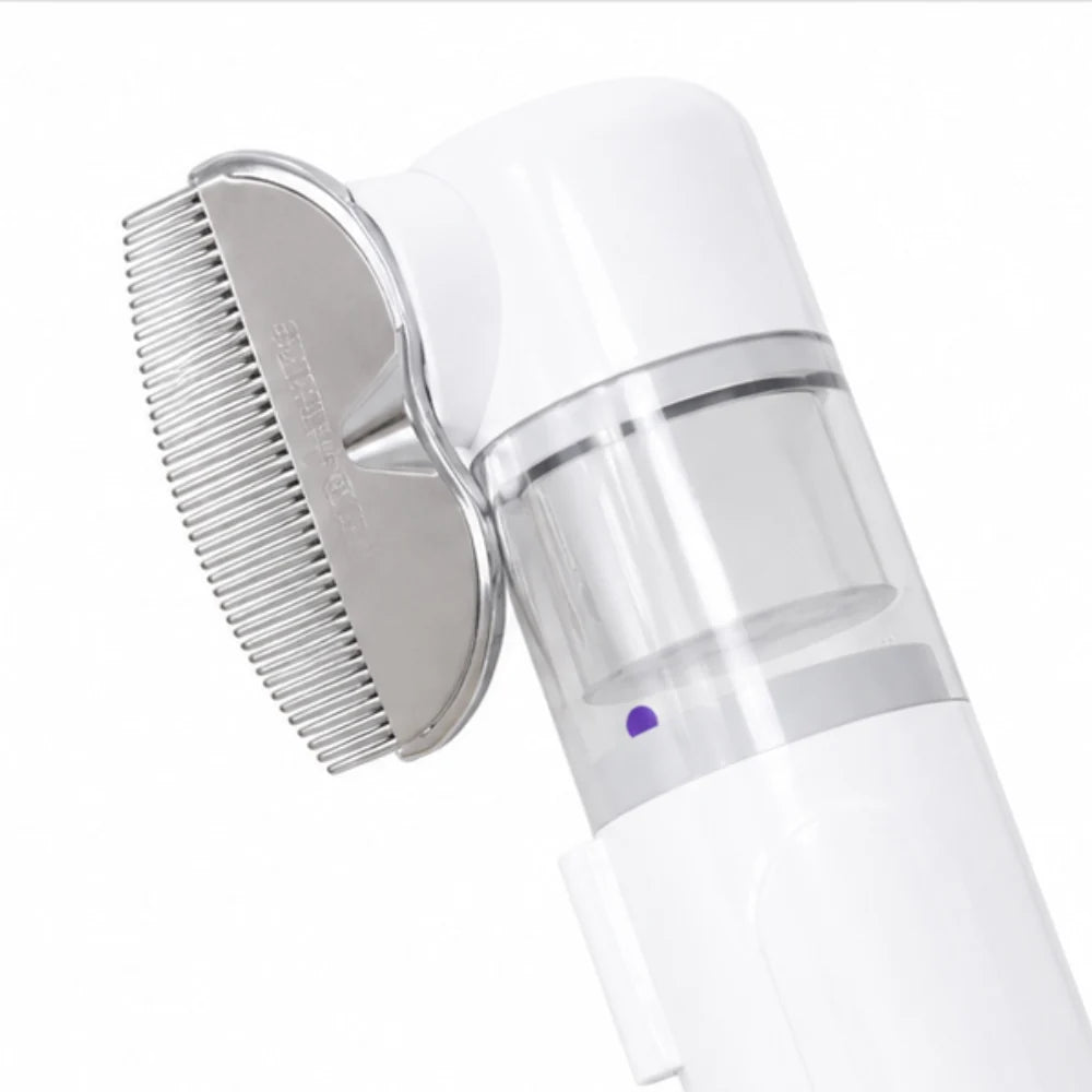 Pet Grooming Comb Electric Suction & Removable Fur Chamber