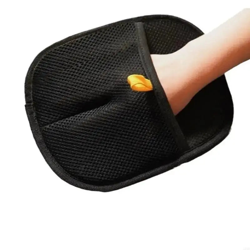 Pet Grooming Glove Double-Sided Rubber Nubs Adjustable Wrist Strap