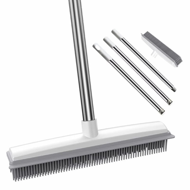 Pet Hair Remover Magnetic Rubber Bristles 12.2 Inch Wide