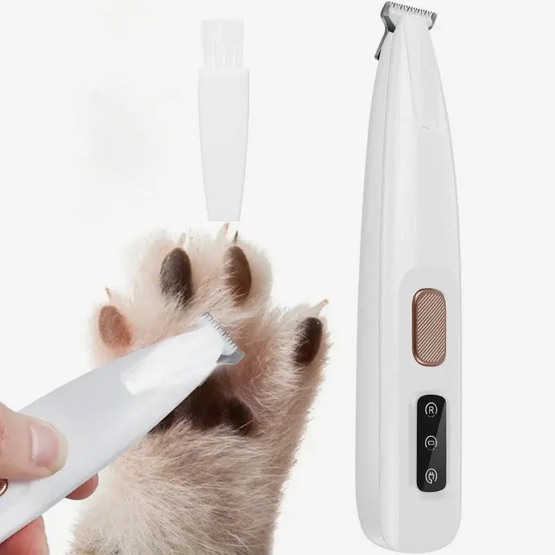 Pet Hair Trimmer Rechargeable Waterproof Stainless Steel Blades