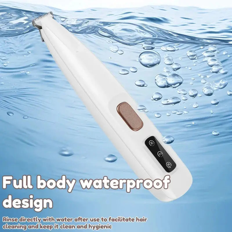 Pet Hair Trimmer Rechargeable Waterproof Stainless Steel Blades