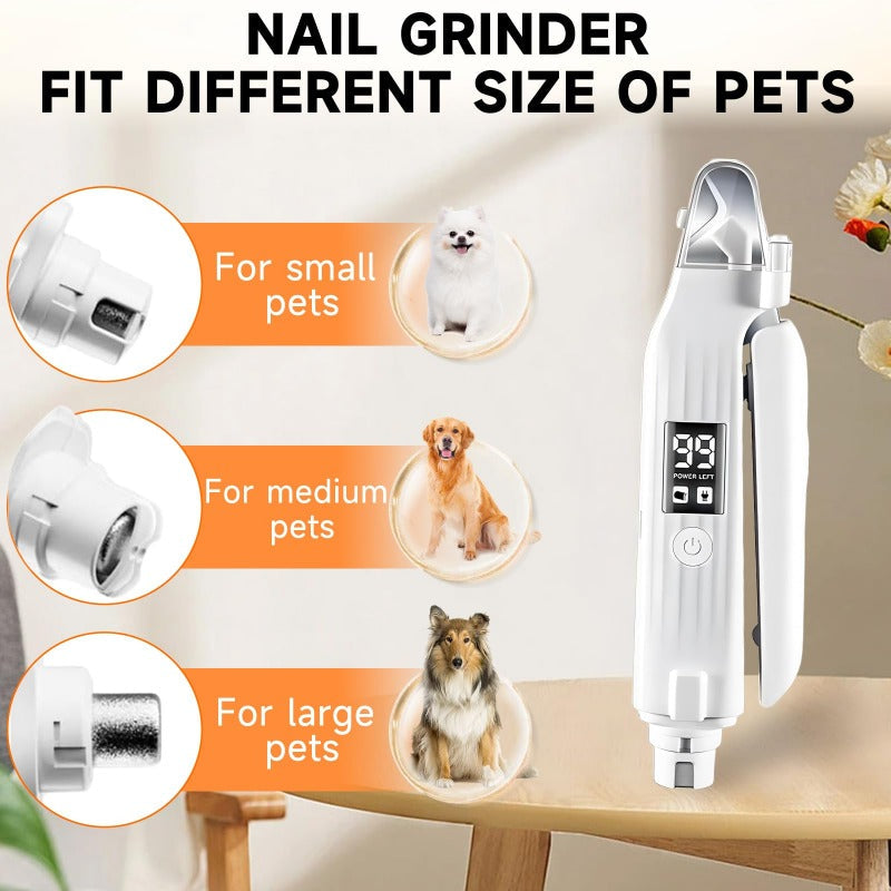 Pet Nail Trimmer Electric 2-in-1 Cut & Grind