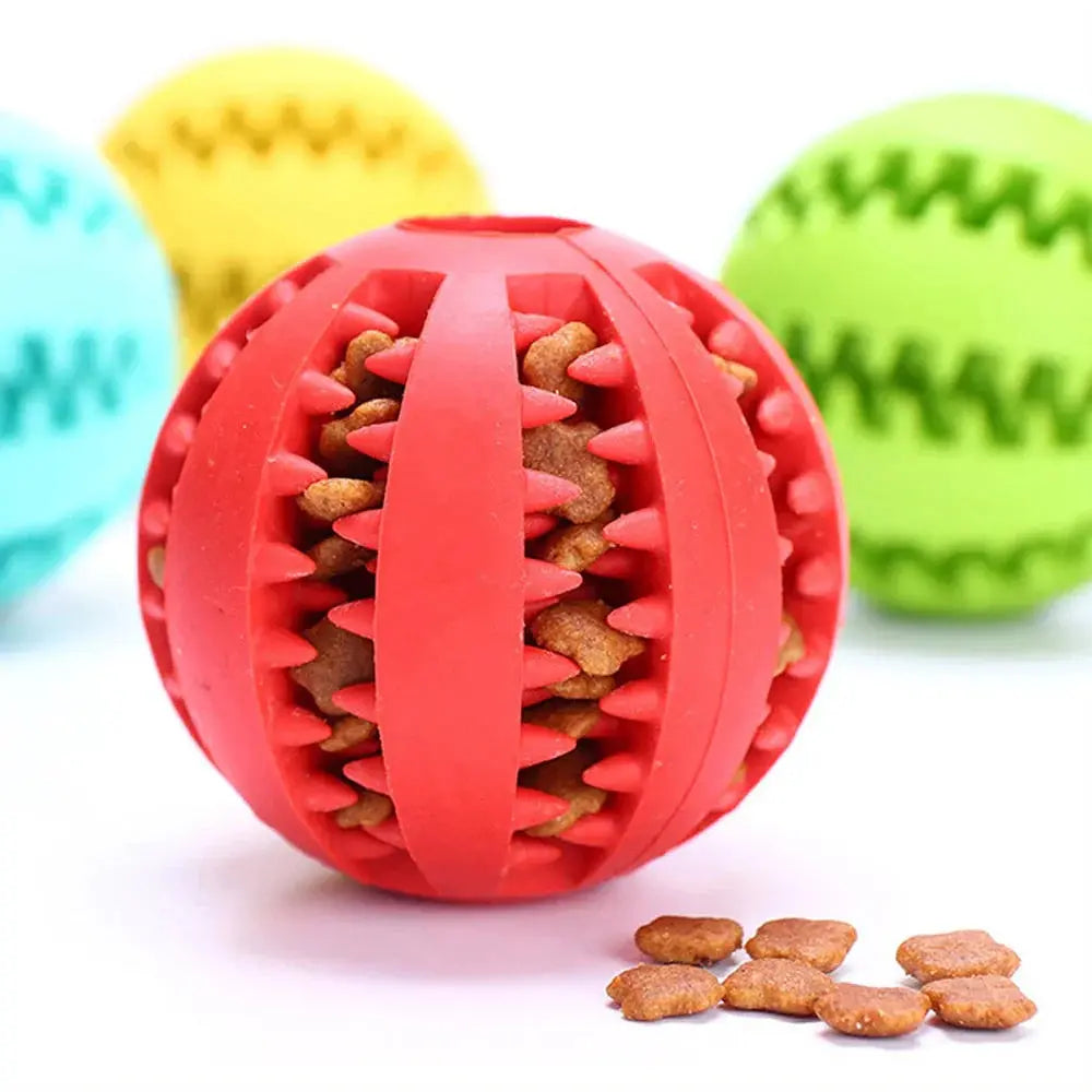 Pet Treat Ball Natural Rubber Hollow Dispenser