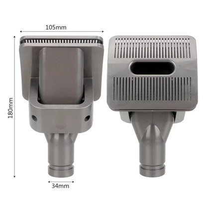 Pet Vacuum Brush Attachment Dual Action Soft Bristles