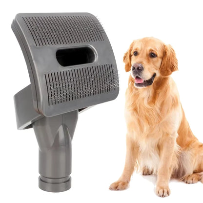 Pet Vacuum Brush Attachment Dual Action Soft Bristles