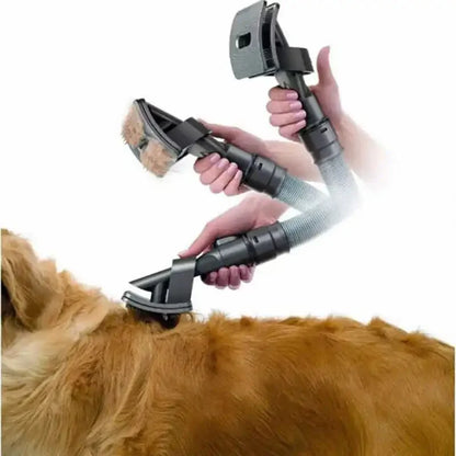 Pet Vacuum Brush Attachment Dual Action Soft Bristles