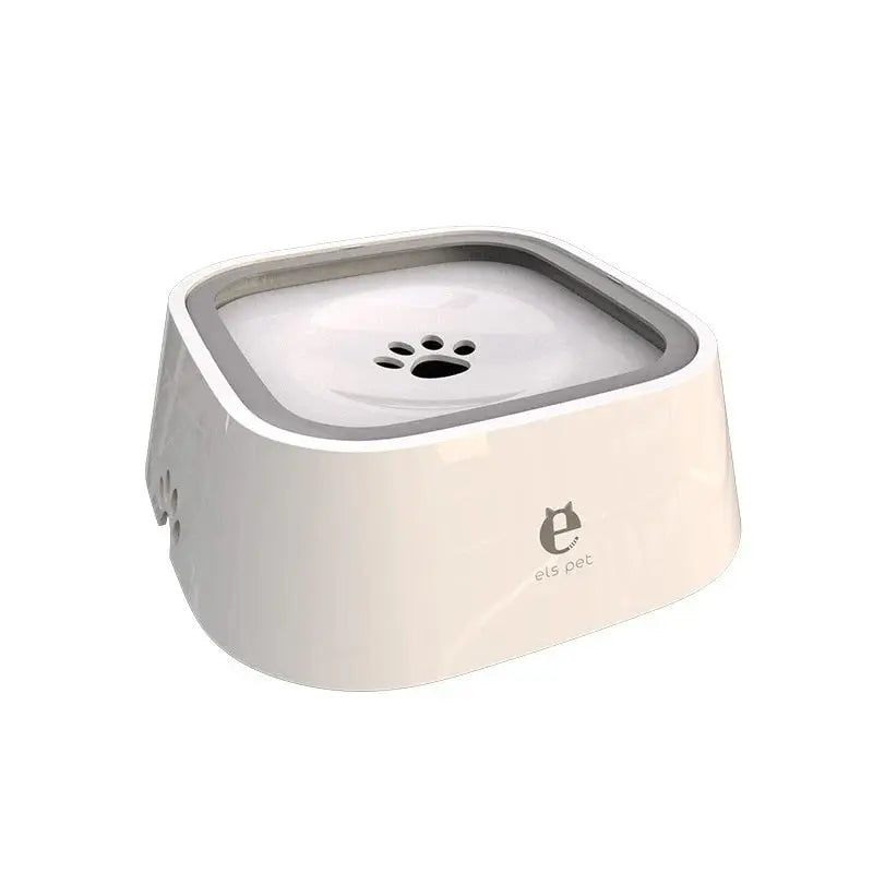 Pet Water Bowl Splash-Proof Removable Floating Plate 1.6 Quart