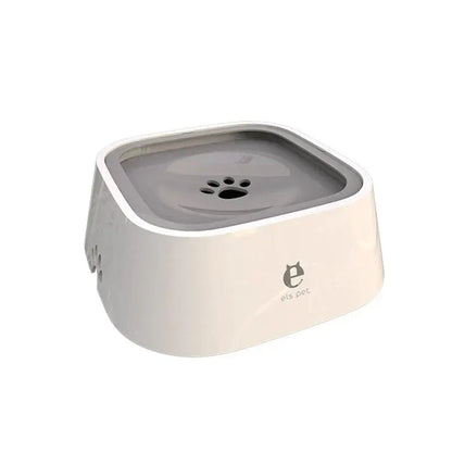Pet Water Bowl Splash-Proof Removable Floating Plate 1.6 Quart