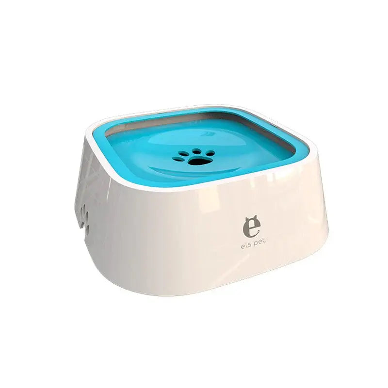 Pet Water Bowl Splash-Proof Removable Floating Plate 1.6 Quart