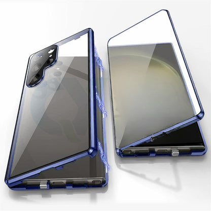 Phone Case Double-Sided Tempered Glass Aluminum Frame Privacy Filter