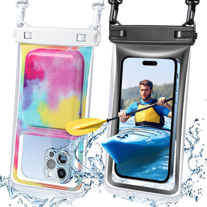 Phone Case Waterproof Clear Touchscreen Adjustable Strap