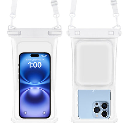 Phone Case Waterproof Clear Touchscreen Adjustable Strap