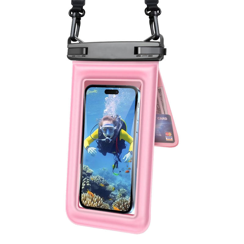 Phone Case Waterproof Touchscreen Window & Adjustable Strap