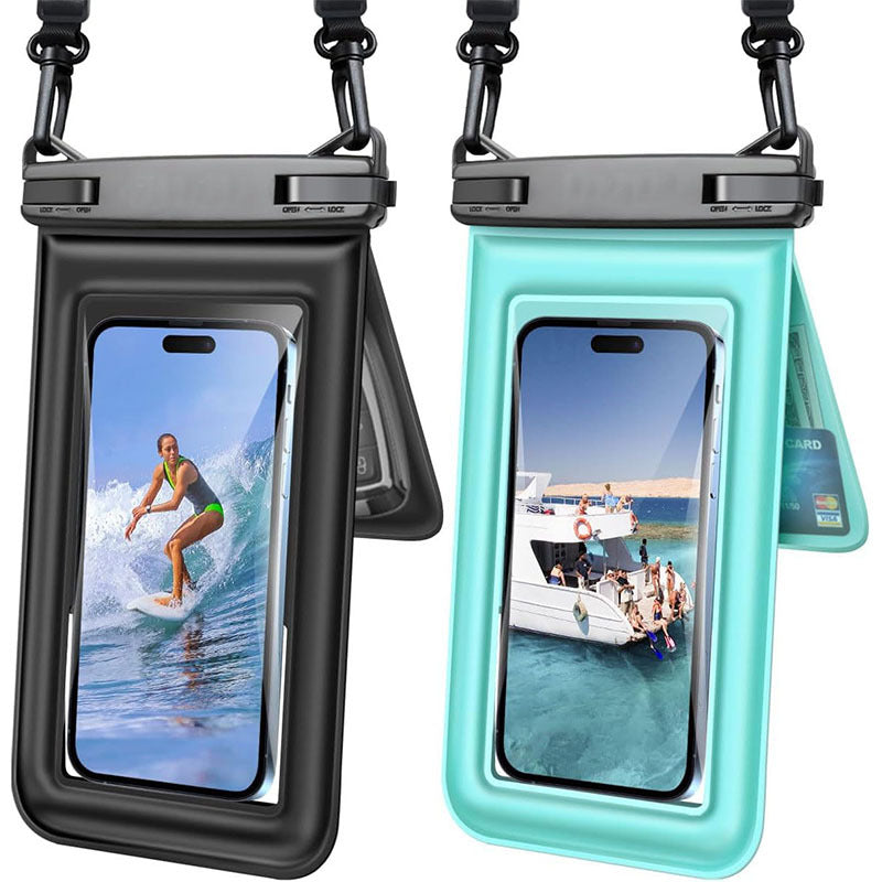 Phone Case Waterproof Touchscreen Window & Adjustable Strap
