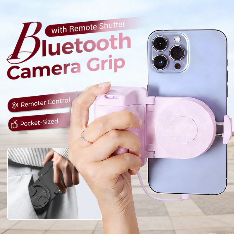 Phone Grip & Bluetooth Remote 180° Rotatable Non-Slip Silicone