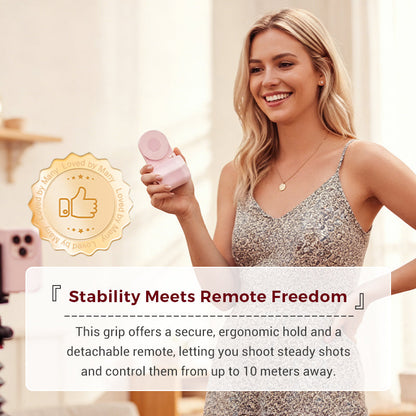 Phone Grip & Bluetooth Remote 180° Rotatable Non-Slip Silicone