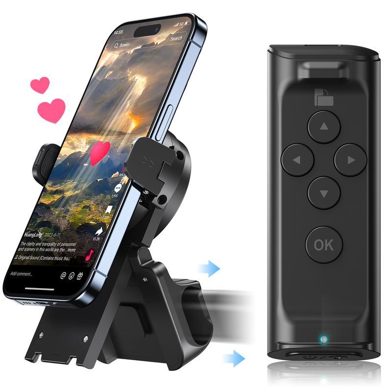 Phone Grip & Bluetooth Remote 180° Rotatable Non-Slip Silicone