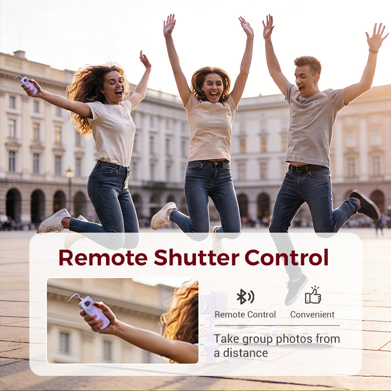 Phone Grip & Bluetooth Remote 180° Rotatable Non-Slip Silicone