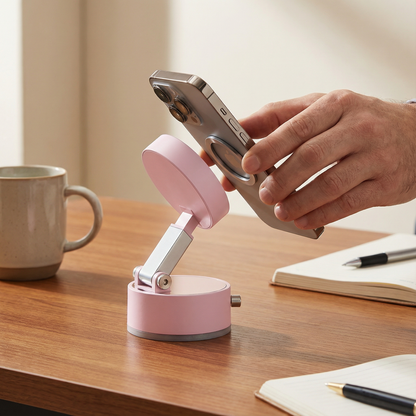 Phone Holder Magnetic & Vacuum Suction Foldable